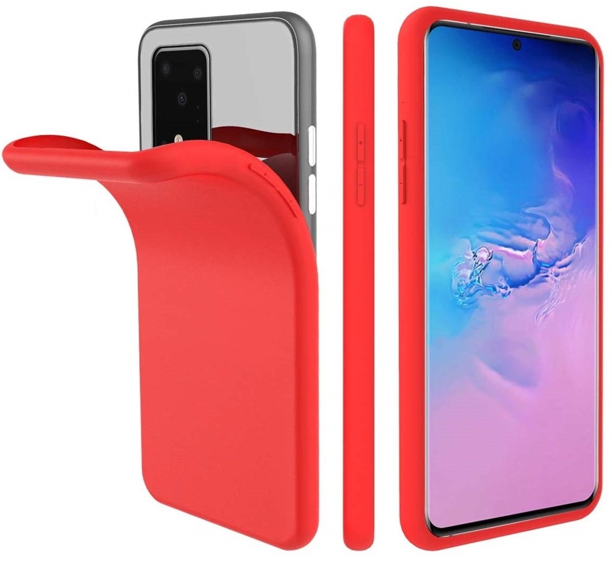 Nano Silicone backcover hoesje Geschikt Voor Samsung Galaxy S20 Plus - Rood