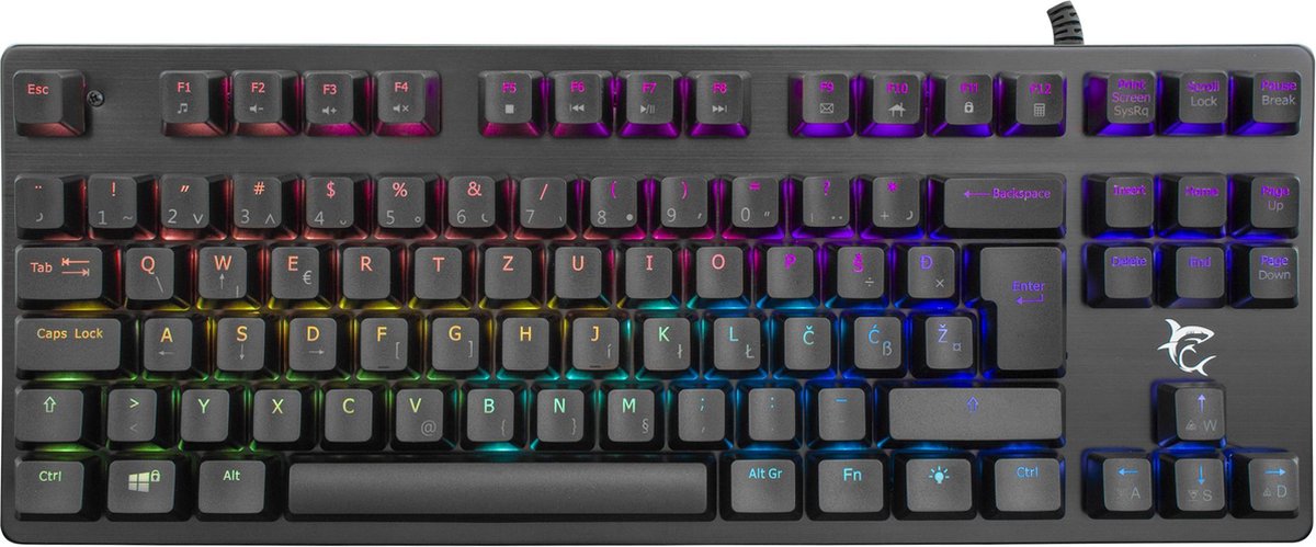 White Shark Spartan X TKL mechanische gaming keyboard GK-2101 - Red switches -US layout