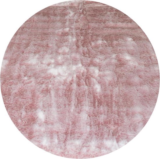 Vloerkleed Donsie Pink Rond ø160 cm