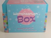 Wenskaarten - Box 24 -  24 stuks - Luxe opbergdoos - Assorti - Wenskaartenbox voor kantoor - Felicitatie - Beterschap - Geboorte - Condoleance - Getrouwd - Nieuwe woning - Gekleurd