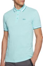 Hugo Boss Paddy Poloshirt - Mannen - lichtblauw - aquablauw - wit