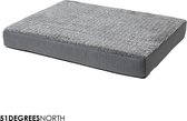 51DegreesNorth Orthopedic - Orthopedisch Hondenmatras - Benchkussen - Wasbaar - Memory Foam - XXL:115x85x9cm - Cosy Grijs