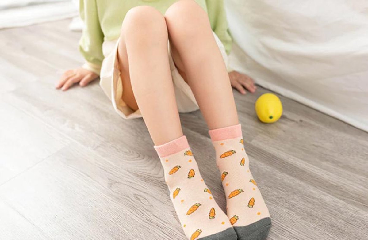 Winkrs - Chaussettes Bébé Fille avec Lapins et Carottes - Taille 19/20 -  Chaussettes