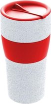 Herbruikbare Koffiebeker met Deksel, 0.7 L, Organic Rood - Koziol | Aroma To Go XL