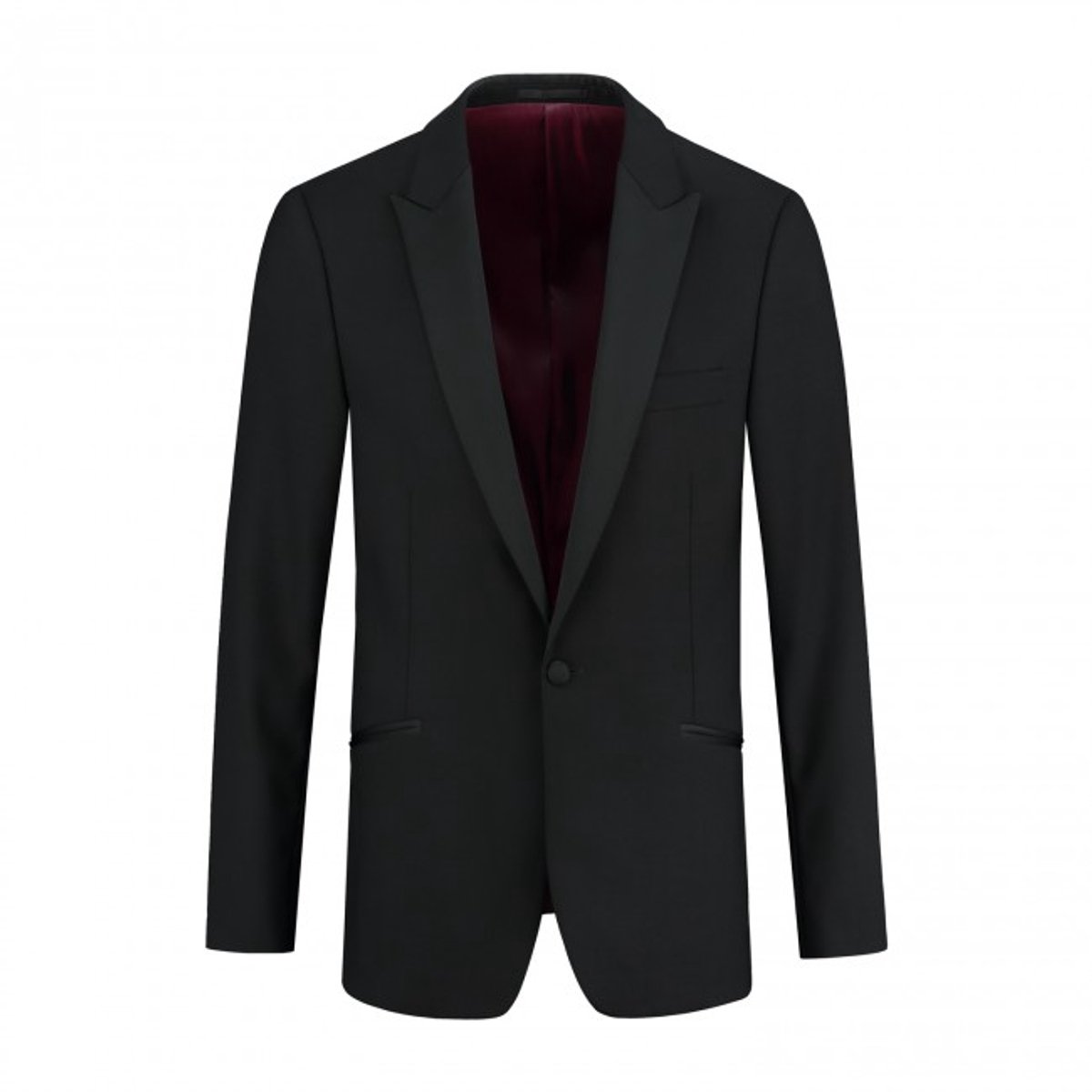 GENTS - Jas smoking punt wol - Wol - Zwart - Maat 54/XXL