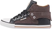 ROCO Heren sneakers hoog - Donker bruin - maat 46