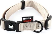 Martin sellier halsband nylon grijs verstelbaar (25 MMX45-65 CM)