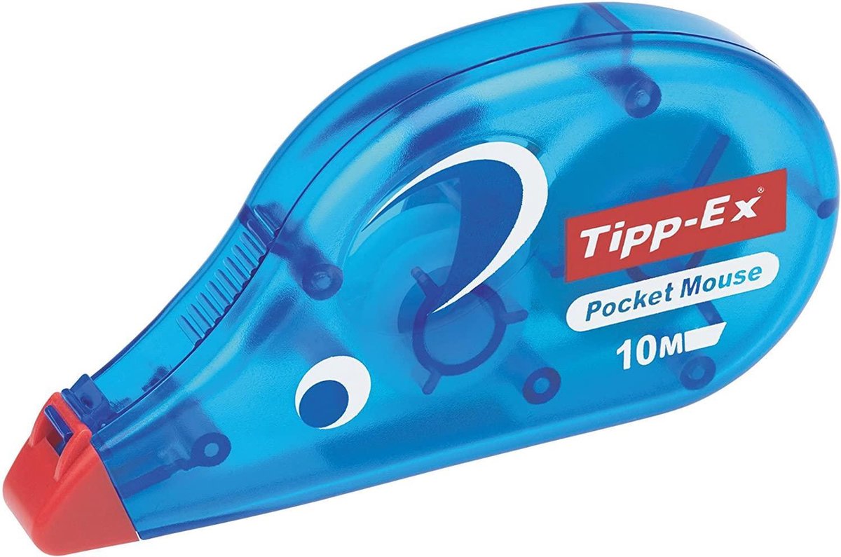 Aan handig bord Tipp-Ex Pocket Mouse - Correctieroller - met beschermkap | bol.com