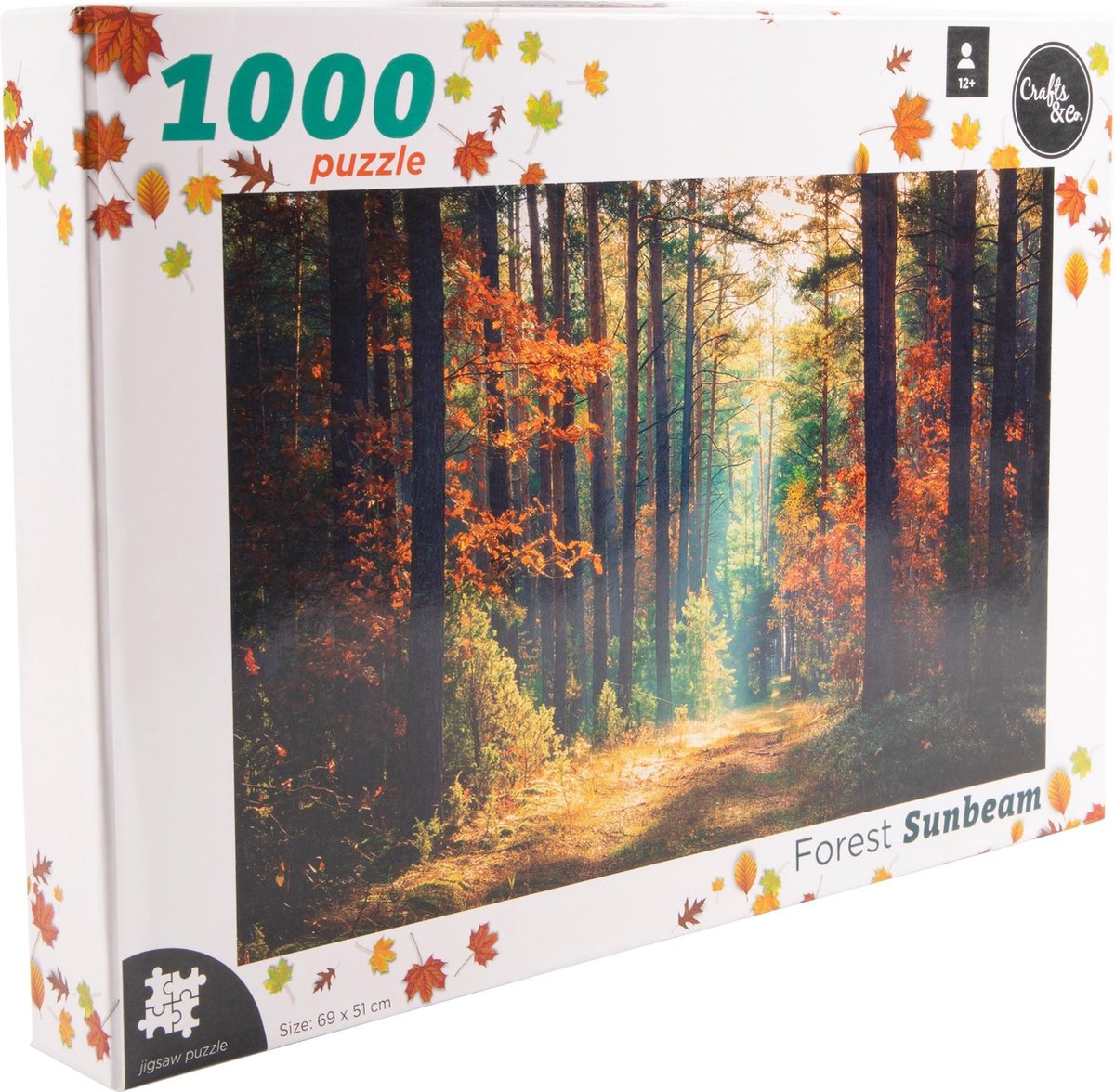 Crafts&Co Moeilijke Legpuzzel - 1000 Stukjes - Bos bij Zonsopkomst