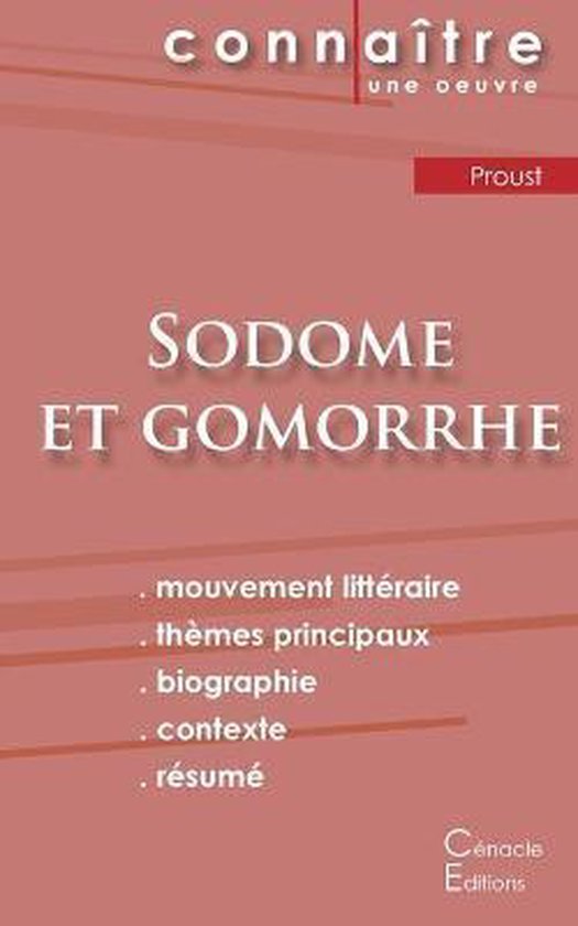 Fiche de lecture Sodome et Gomorrhe de Marcel Proust (Analyse litteraire de reference et resume complet)
