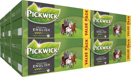 Pickwick English Zwarte Thee Voor Pot Voordeelverpakking - 12 x 40 Zakjes