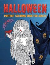 Halloween Portrait Coloring Book For Adults