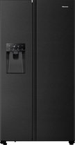 Hisense RS694N4TFE - Amerikaanse Koelkast - IJs- en Waterdispenser - 562 liter - Zwart - No-Frost