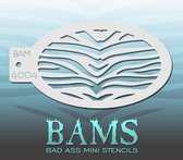 Bad Ass Stencil Nr. 4004 - BAM4004 - Schmink sjabloon - Bad Ass mini - Geschikt voor schmink en airbrush