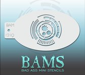 Bad Ass Stencil Nr. 1219 - BAM1219 - Schmink sjabloon - Bad Ass mini - Geschikt voor schmink en airbrush