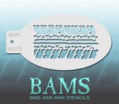 Bad Ass Stencil Nr. 4015 - BAM4015 - Schmink sjabloon - Bad Ass mini - Geschikt voor schmink en airbrush