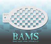 Bad Ass Stencil Nr. 4009 - BAM4009 - Schmink sjabloon - Bad Ass mini - Geschikt voor schmink en airbrush