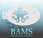 Bad Ass Stencil Nr. 1416 - BAM1416 - Schmink sjabloon - Bad Ass mini - Geschikt voor schmink en airbrush
