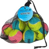 Sportspet Tennisballen Met Piep 6,5 Cm Rubber/vilt Geel 12 Stuks