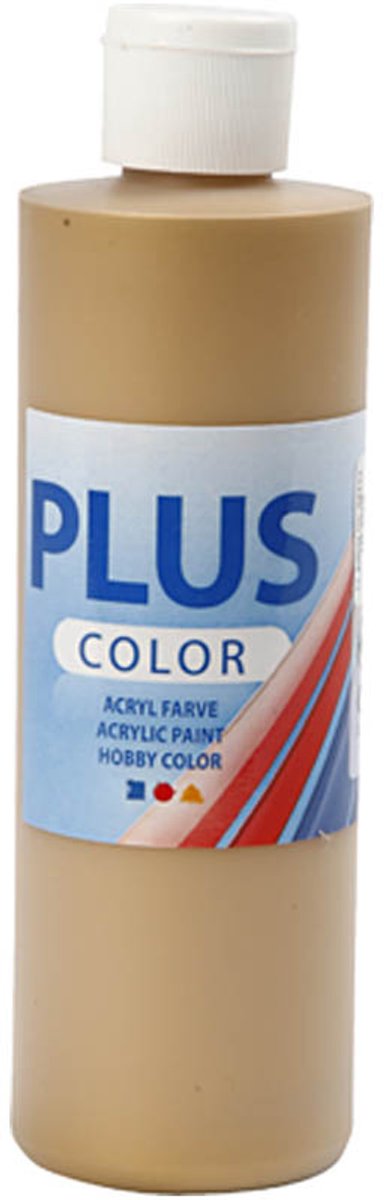 Plus Color acrylverf - verf - 250 ml - gold