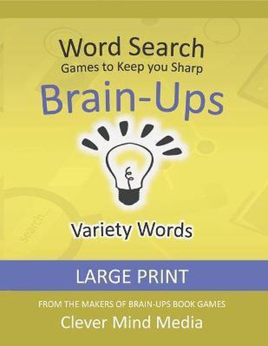 Brain-Ups Large Print Word Search - cover