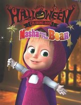 masha and the bear Halloween Coloring Book