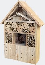 Hôtel à insectes 280 x 110 x 370 mm, aide à la nidification naturelle pour insectes, abeilles, coccinelles et papillons - Multistrobe