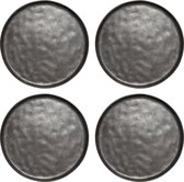 Gusta Table Tales - Bord - ø20,5cm - Zwart - Shimmer - set 4 stuks