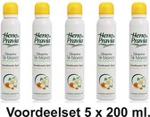 MULTI BUNDEL 5 stuks Heno De Pravia HENO DE PRAVIA GLICERINA&TE BLANCO - deodorant - spray 200 ml