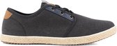 NoGRZ W.B.Griffin - Canvas heren espadrilles met veters - Grijs - Maat 45