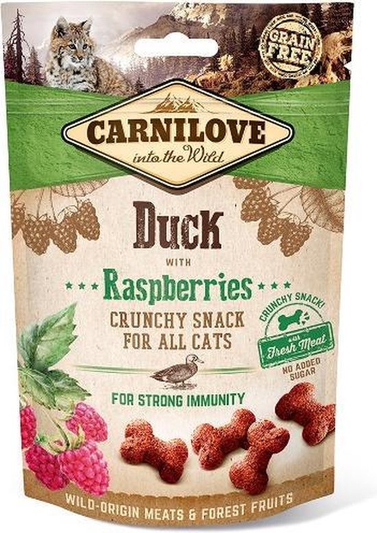 Foto: Carnilove crunchy snack duck raspberries 50gr