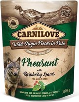 Carnilove Dog Pouch Pate Pheasant with Raspberry Leaves 300 gram -  - Honden droogvoer