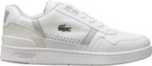 Lacoste T-clip Heren Sneakers - White/Light Grey - Maat 46