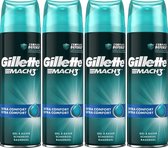 Gillette Mach3 Extra Comfort Scheergel Multi Pack - 4 x 200 ml