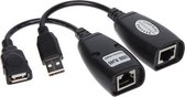 WL4 USB-EX-50 USB verlenger kit over 50 meter Cat5, 5E of 6 UTP netwerkkabel