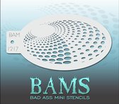 Bad Ass Stencil Nr. 1217 - BAM1217 - Schmink sjabloon - Bad Ass mini - Geschikt voor schmink en airbrush