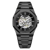 LUXE VYBE - Luxe heren horloge - Zwart - Automatisch / Mechanisch - Carbon Series