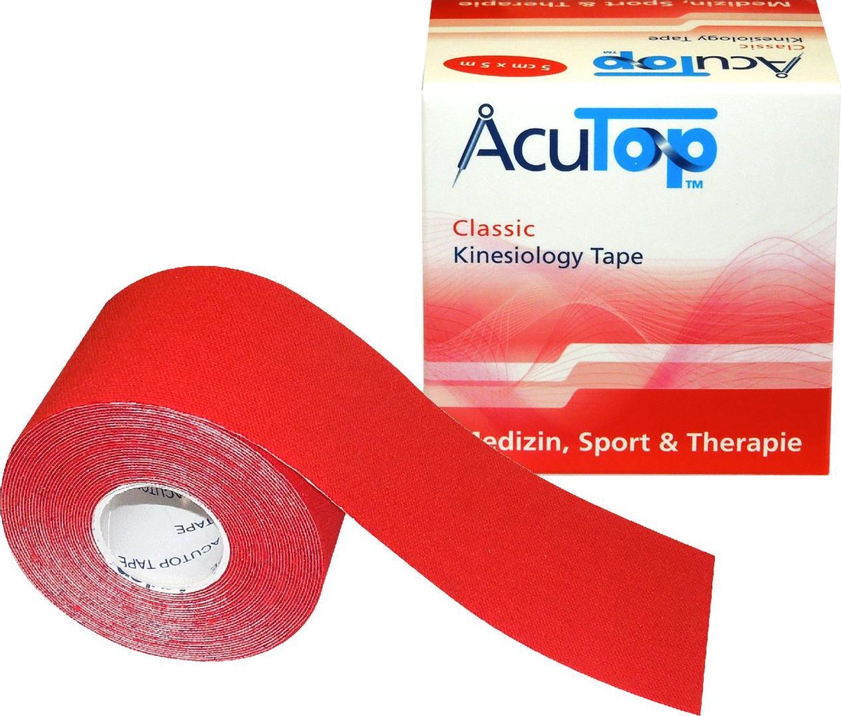 Acutop - Classic Kinesiotape - Rood - 5cm x 5m
