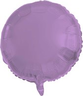 Folat - Folieballon Rond Mat Paars - 45 cm
