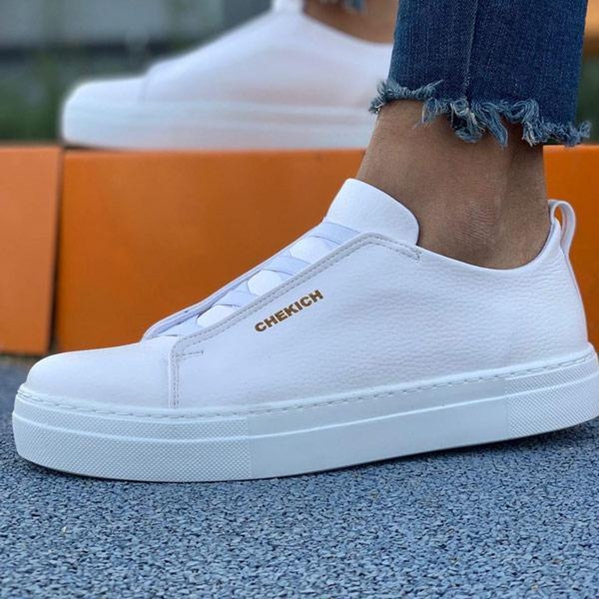 Chekich Heren Sneaker wit schoenen CH013 maat 41 - Schoenen.nl