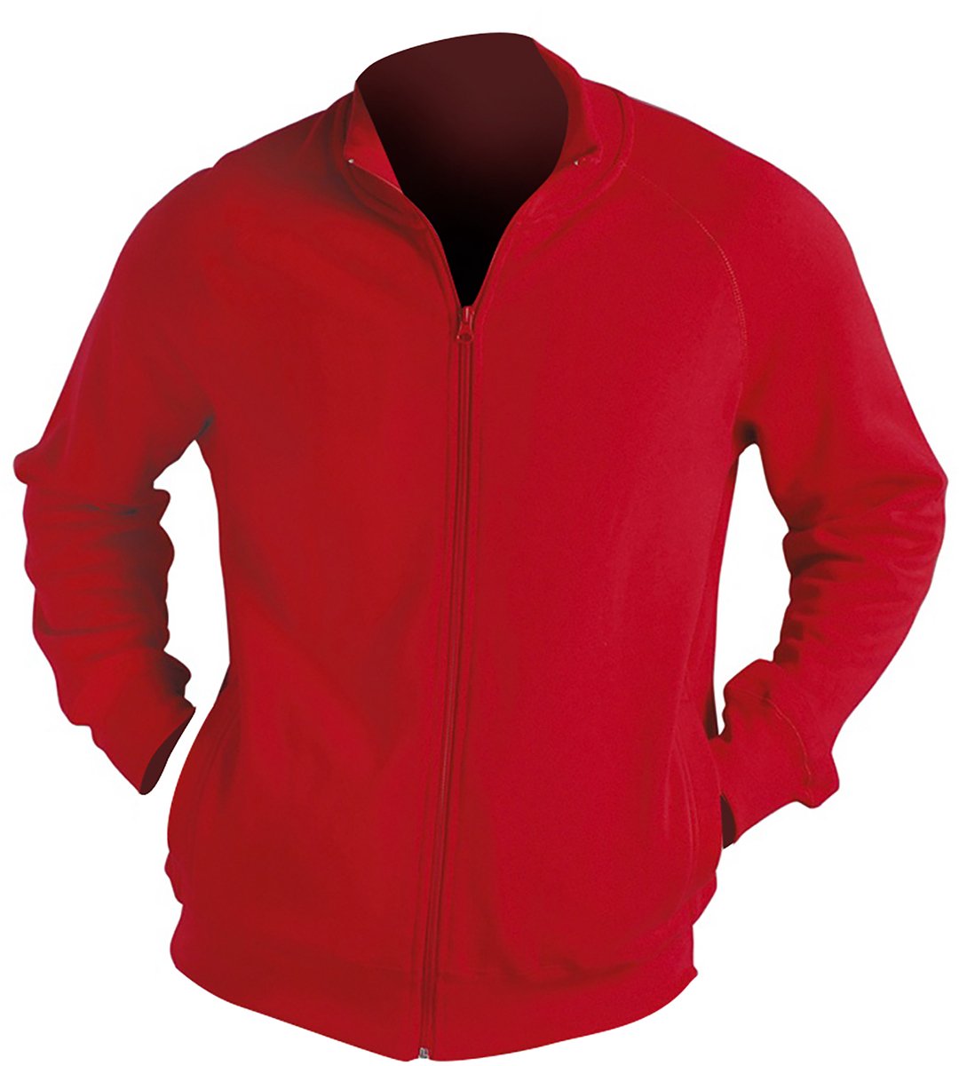 SOLS Heren Sundae Full Zip Sweat Jacket Rood