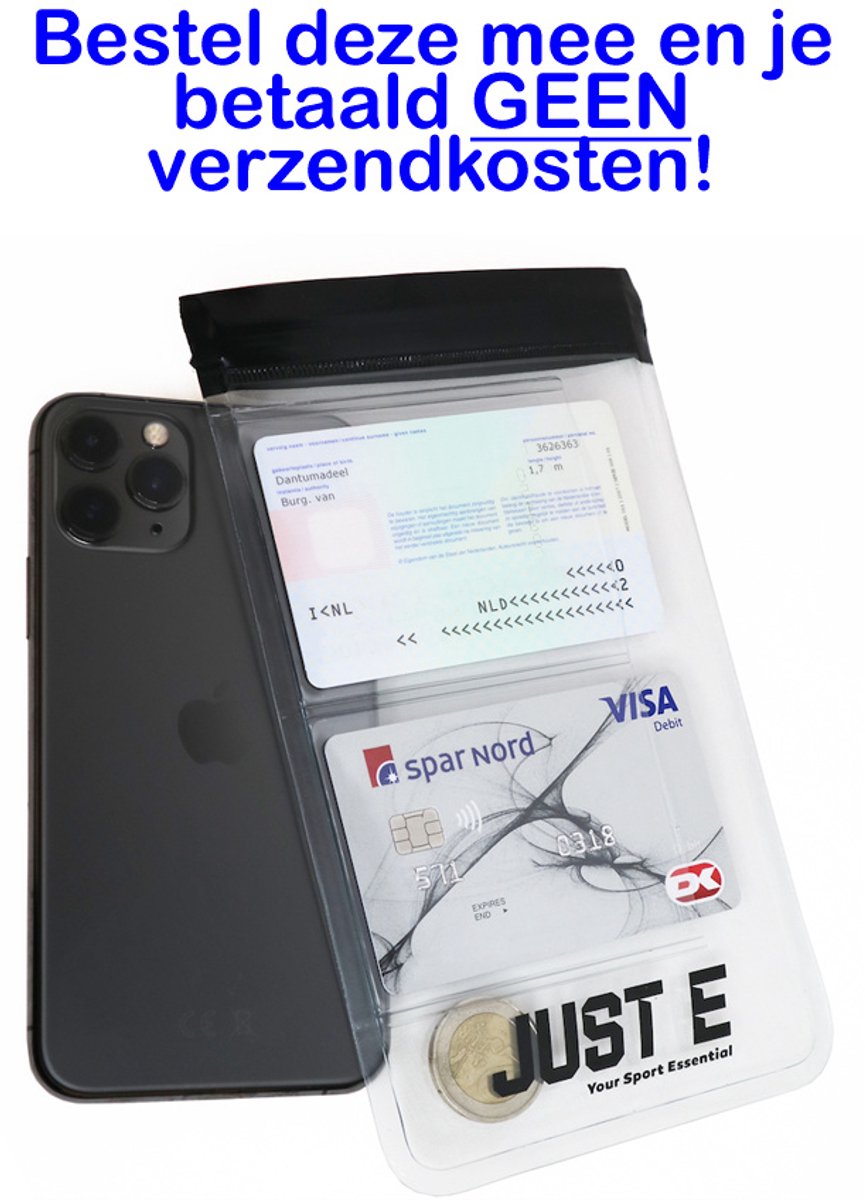 Just-E Smartphone Sport Hoesje | Spat Waterdicht Hoesje Telefoon | Wielrennen | Hardlopen