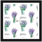 Foto in frame , Bosjes Lavendel , 70x100cm , Multikleur , Premium print