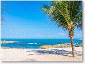 Tropisch Strand - Blauwe hemel - 500 Stukjes puzzel voor volwassenen -