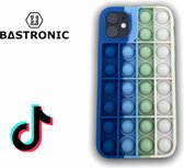 Pop It Telefoonhoesje – iPhone 12 Hoesje – iPhone 12 Pro Hoesje – Pop It Fidget Toy – Pop It – Regenboog – Phone Case – Bekend van TikTok – Bastronic®