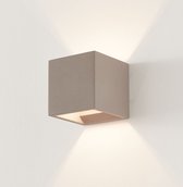 Lindby - wandlamp - 1licht - gips, metaal - H: 11.5 cm - G9 - grijs