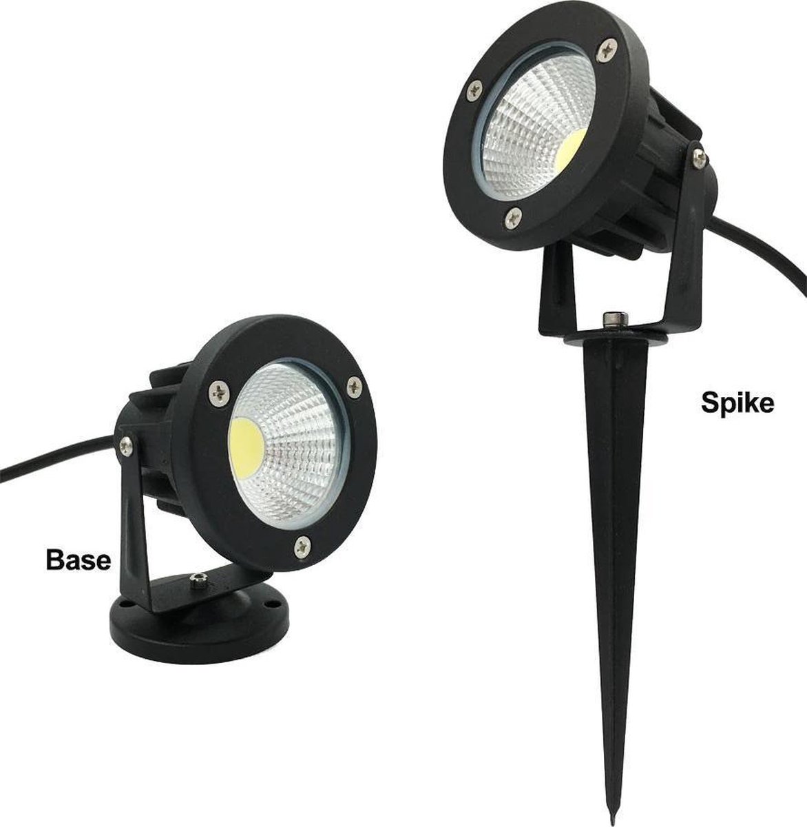 Spot LED Extérieur avec Piquet, 6 Pièces 3W Extensible Éclairage de Jardin  IP65 Étanche Spot Exterieur Jardin Blanc Chaud Lampe de Jardin pour Jardin