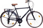 Amigo Style - Stadsfiets 28 inch - Herenfiets met 6 versnellingen - Matzwart