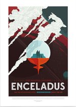 Enceladus (Visions of the Future), NASA/JPL - Foto op Forex - 50 x 70 cm (B2)