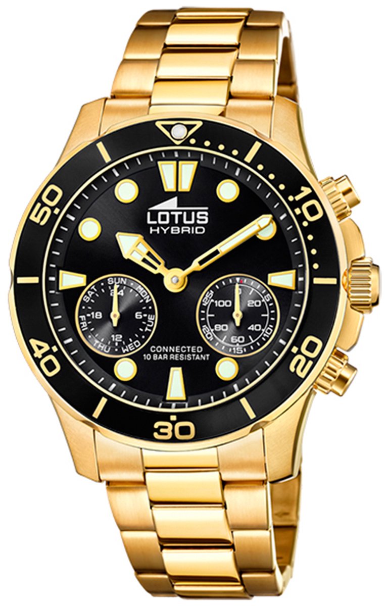 Lotus hybrid 18802-2 Mannen Quartz horloge